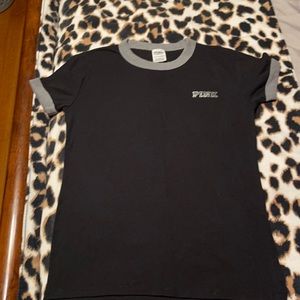 Women’s used black with grey pink tee shirt size XS